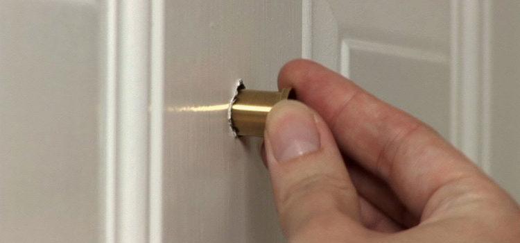 peephole door repair in Northeast Edmonton